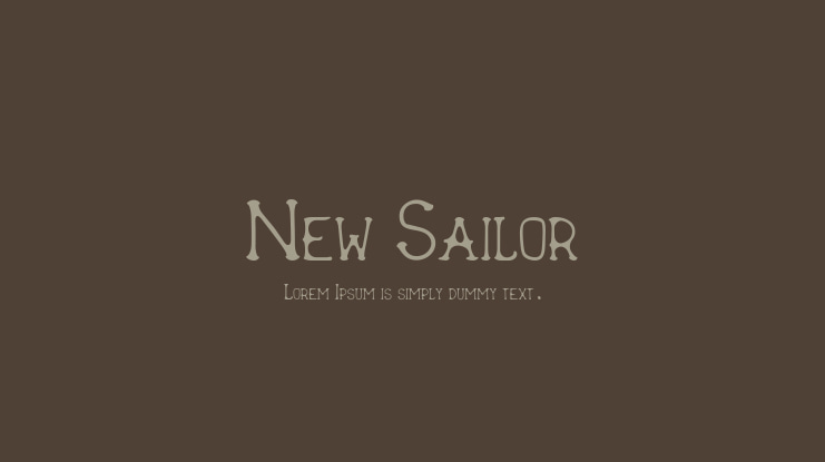 New Sailor Font