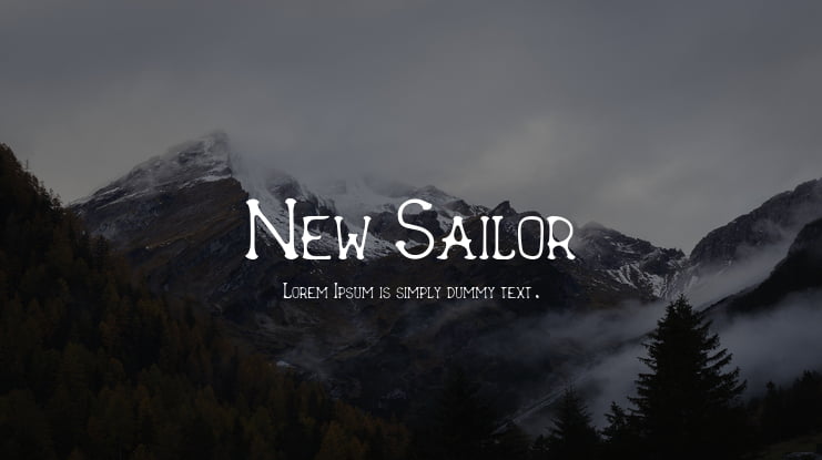 New Sailor Font