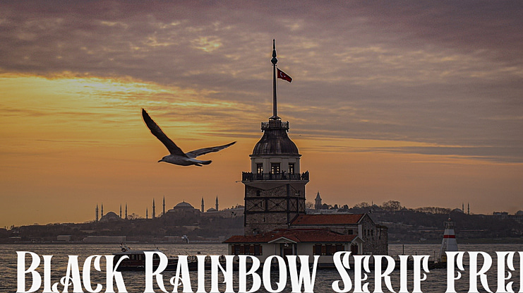 Black Rainbow Serif FREE Font