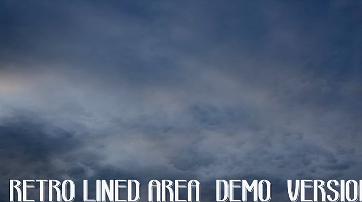 retro lined area_demo-version Font
