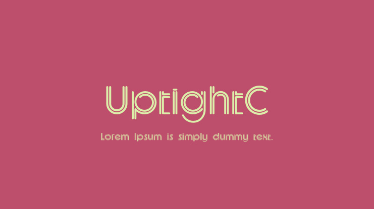 UptightC Font