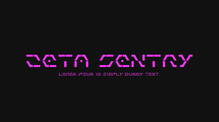 Zeta Sentry Font Family