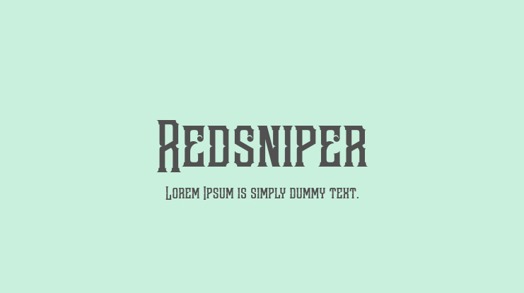 Redsniper Font