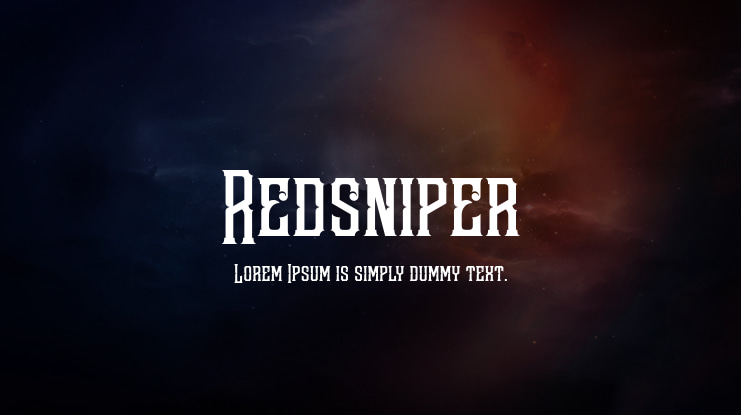 Redsniper Font