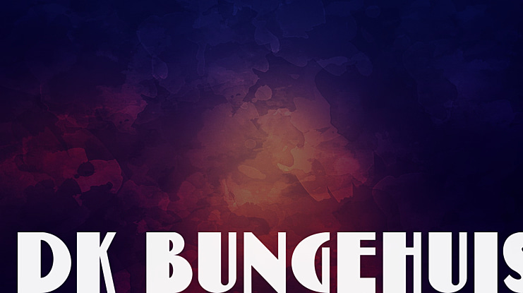 DK Bungehuis Font