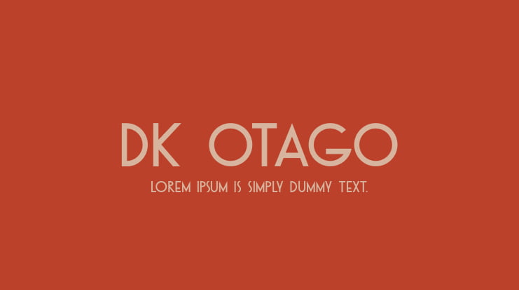 DK Otago Font
