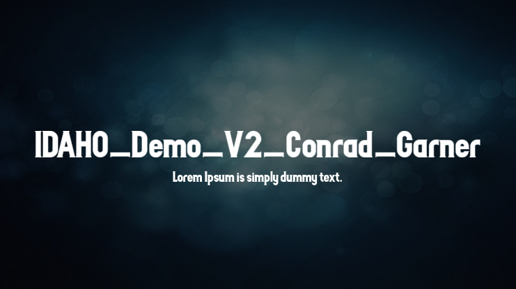 IDAHO_Demo_V2_Conrad_Garner Font
