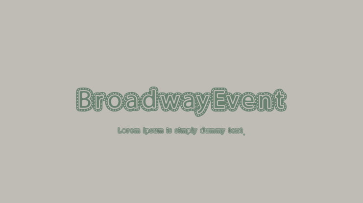 BroadwayEvent Font