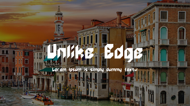 Unlike Edge Font