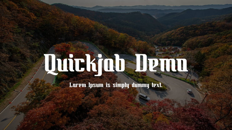 Quickjob Demo Font