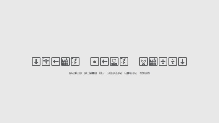 space game icons Font