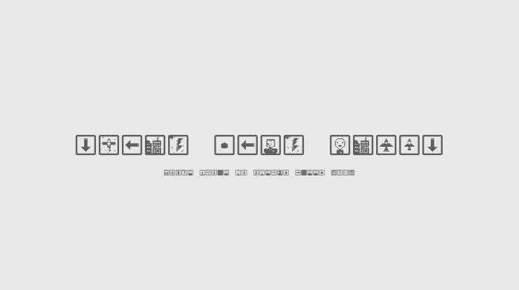 space game icons Font