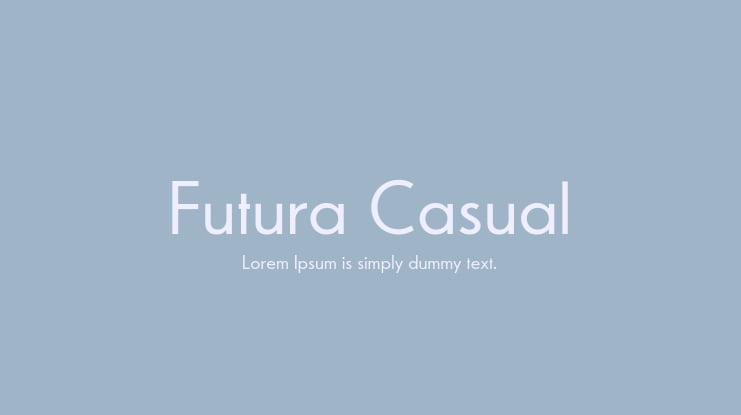 Futura Casual Font