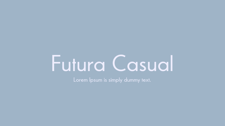 Futura Casual Font