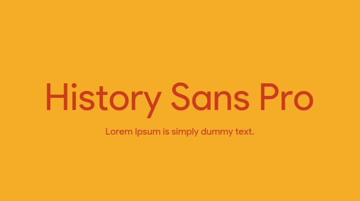 History Sans Pro Font Family