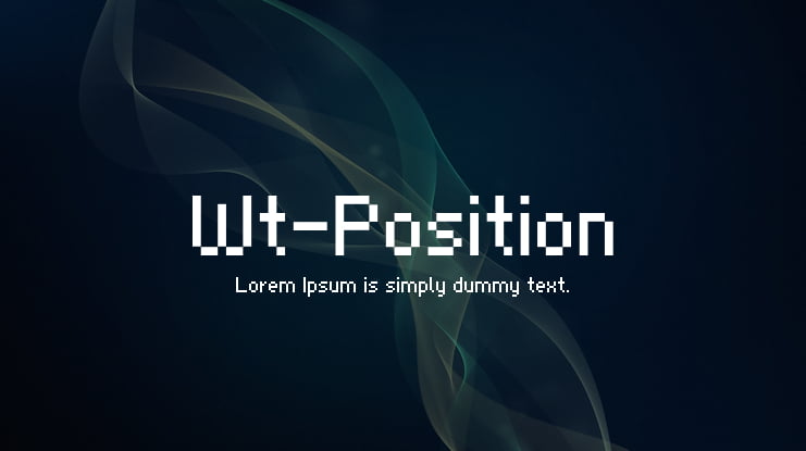 Wt-Position Font