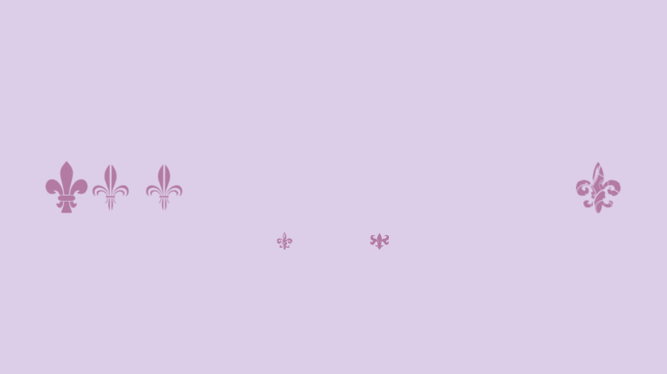 CF Fleurs de Lys Font