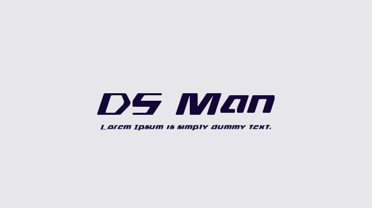 DS Man Font