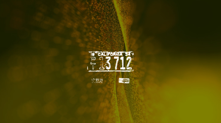 Californian cars Font