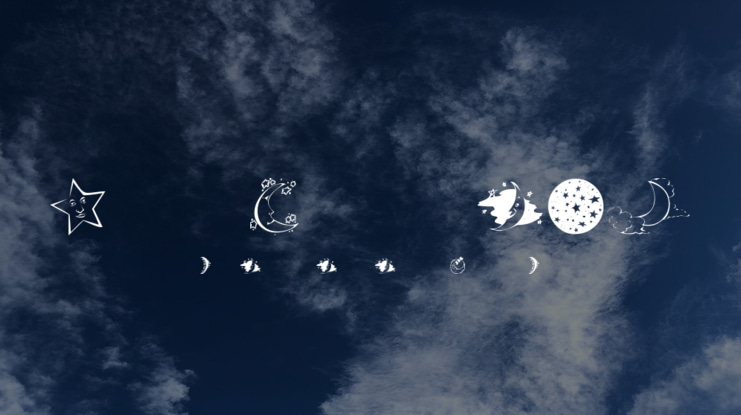 KR Starry Night Font