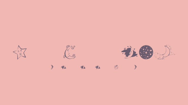 KR Starry Night Font