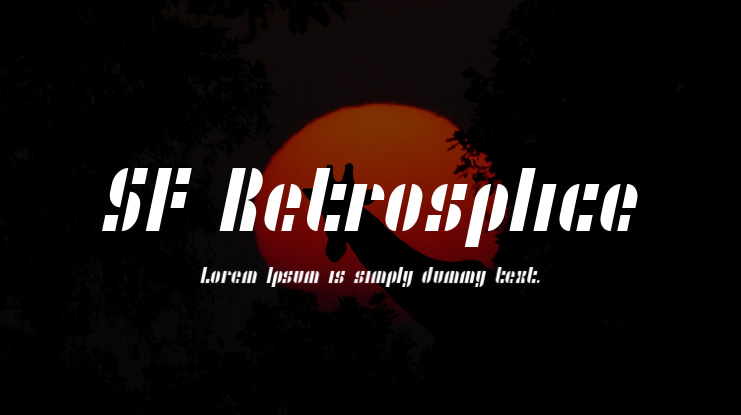 SF Retrosplice Font Family