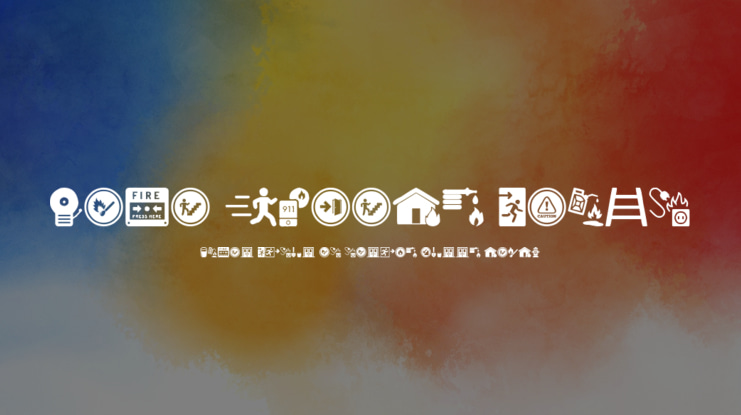 Fire Safety Icons Font