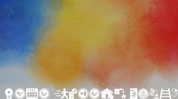 Fire Safety Icons Font