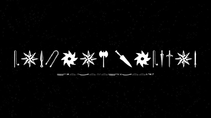Ancient Weapons Font