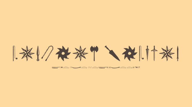 Ancient Weapons Font
