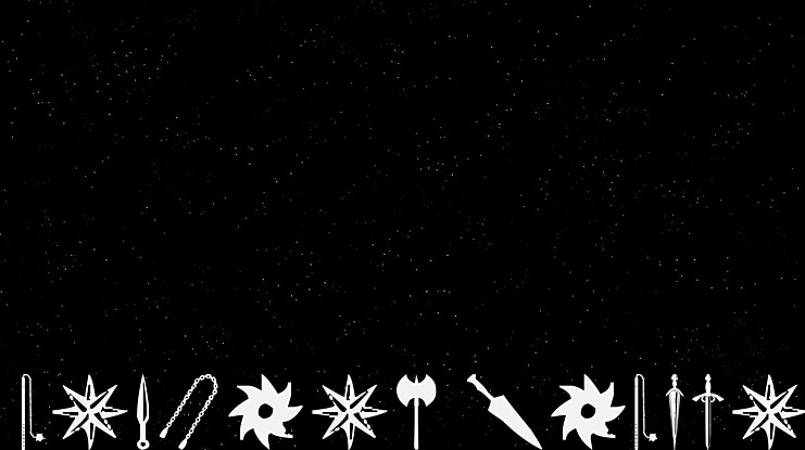 Ancient Weapons Font