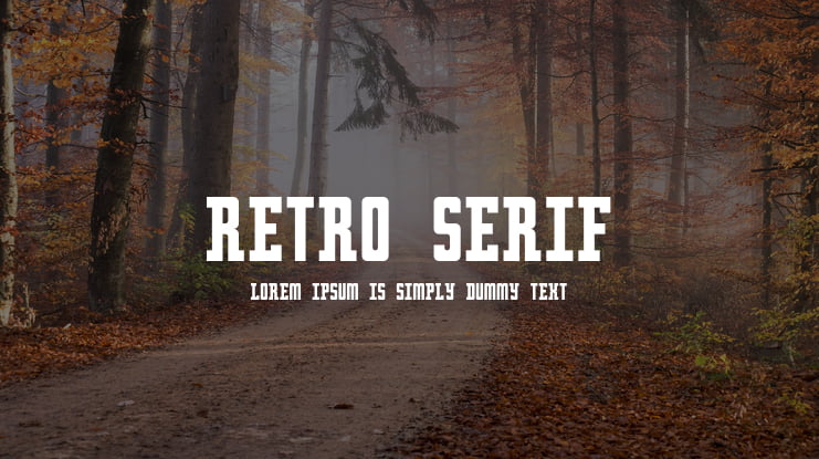 Retro serif Font