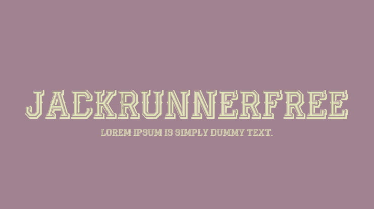 JackRunnerFree Font