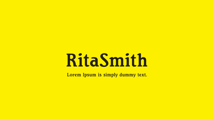 RitaSmith Font Family