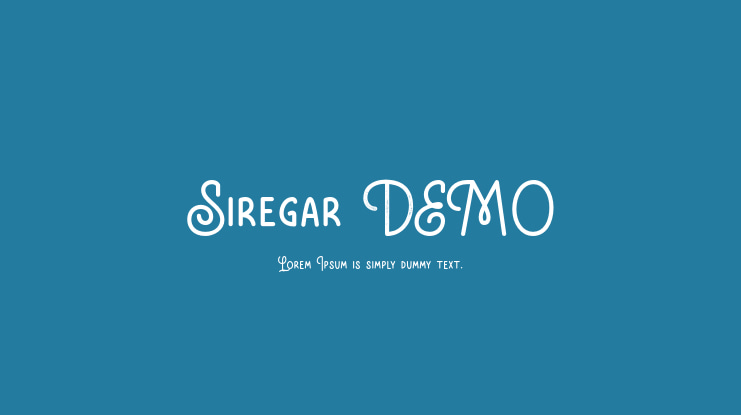 Siregar DEMO Font