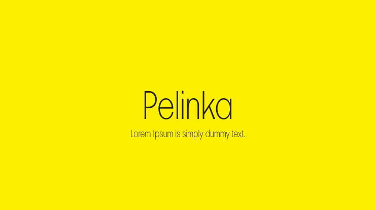 Pelinka Font Family
