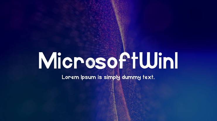 MicrosoftWin1 Font