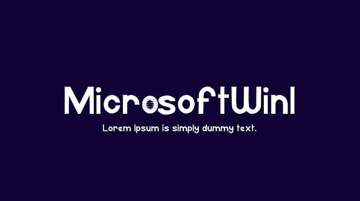 MicrosoftWin1 Font