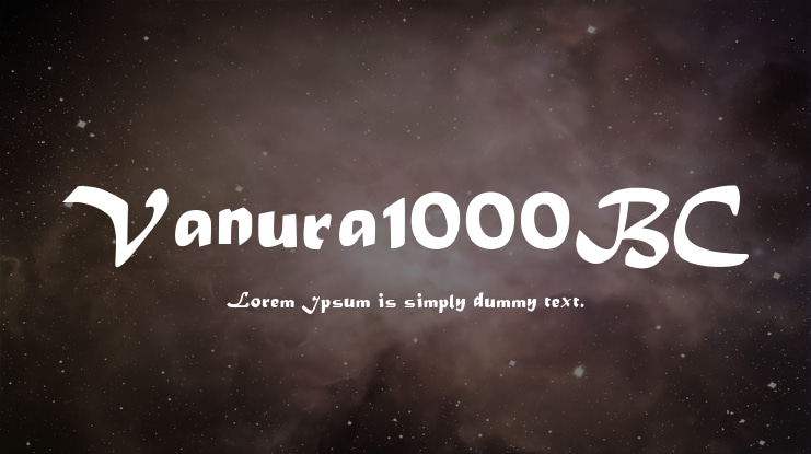 Vanura1000BC Font Family