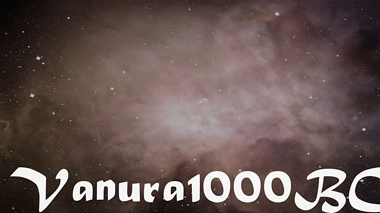 Vanura1000BC Font Family