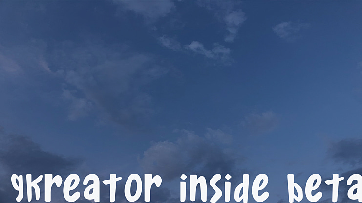 Gkreator Inside Beta1 Font