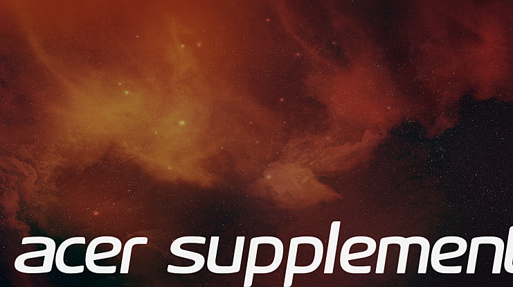 Acer Supplement Font
