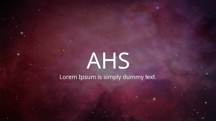 AHS Font