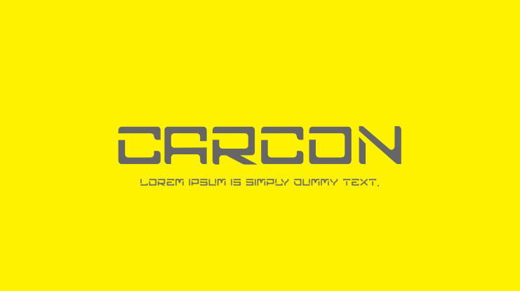 CARCON Font Family