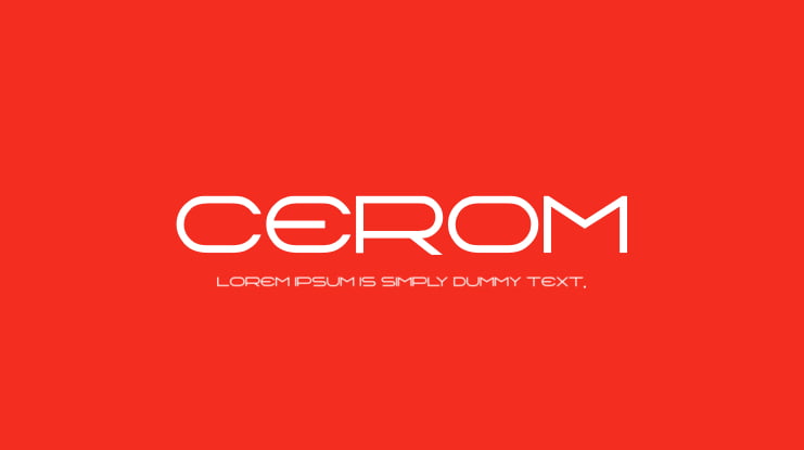CEROM Font Family