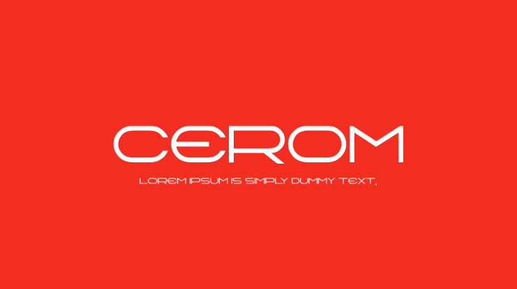 CEROM Font Family