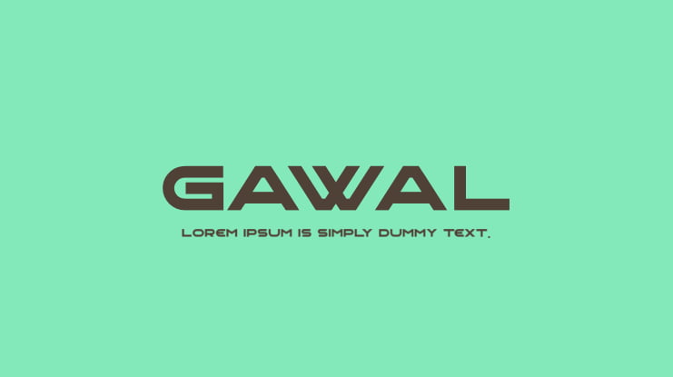 gawal Font Family
