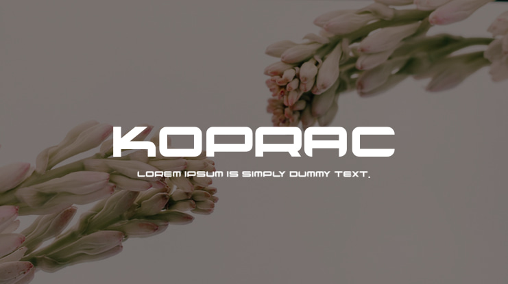 koprac Font Family