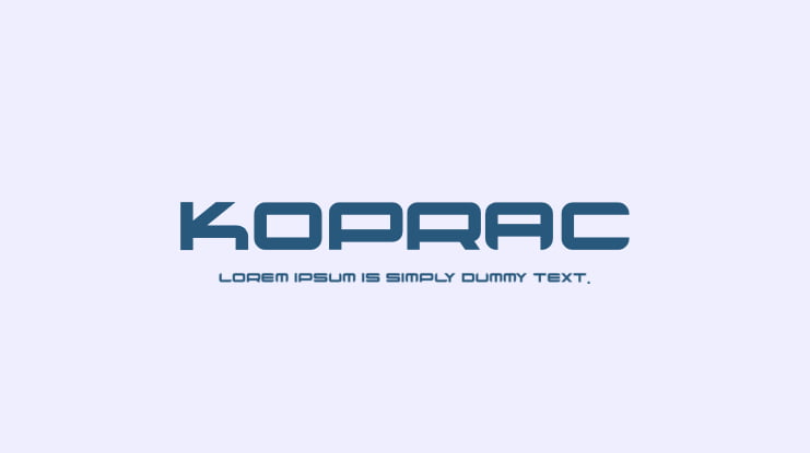 koprac Font Family