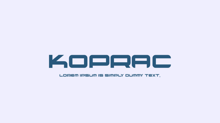 koprac Font Family